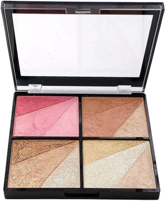 

One Personal Care Blush it! Bronze It!! Contour it!!! & Highlight it!!!! (HF362-02) Highlighter(Pink, Brown, Gold, Beige)