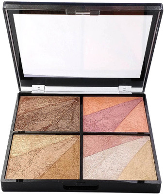 

One Personal Care Blush it! Bronze It!! Contour it!!! & Highlight it!!!! (HF362-02) Highlighter(Orange, Pink, Brown, Gold, Beige)
