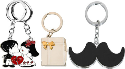 MGP FASHION FRIENDSHIP DESI JAAT MOOCH LOVE Couple Photo Frame Party Gift Keyring Combo Key Chain