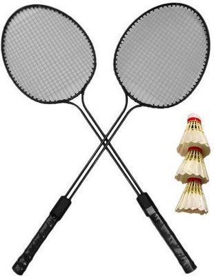sports trading lb 2 badminton racqet with 3 feather shutlecocke Badminton Kit