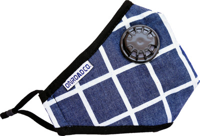 

Onroad Co. Reusable Anti Pollution Mask with N95 Grade Filter , Azul Series Large (Ideal for 60-90 kg weight range) Mask