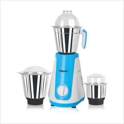

Jaipan Kitchen Star Mixer & Grinder 750 Mixer Grinder(White & Blue, 3 Jars)