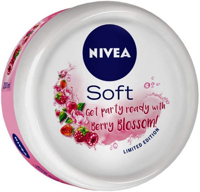 

Nivea Soft Light Moisturizer Berry Blossom With Vitamin E & Jojoba Oil(200 ml)