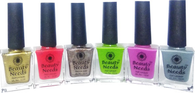

beauty needs BNC-NP-003,NP-008,NP-009,NP-011,NP-013,NP-014 Golden Shimmer, Pinkish Red, Brown Shimmer, Green, Purple, Gray(Pack of 6)