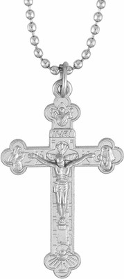 RN Brass Silver Plated Jesus and Cross Locket Necklace Pendant for Men and Women Silver Brass Pendant