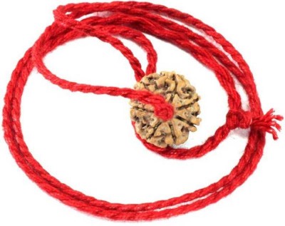 ShivaRatna 4 Mukhi Rudraksha with Cotton Dori Wood Locket