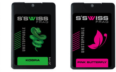 

S'SWISS KOBRA & PINK BUTTERFLY COMBO POCKET PERFUME Perfume - 40 ml(For Men & Women)