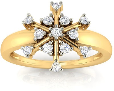 avsar Avsar Real Gold Kalpita Ring AVR141YB 14kt Cubic Zirconia Yellow Gold ring