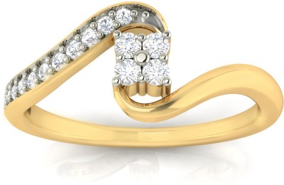 avsar Diksha 18kt Diamond Yellow Gold ring