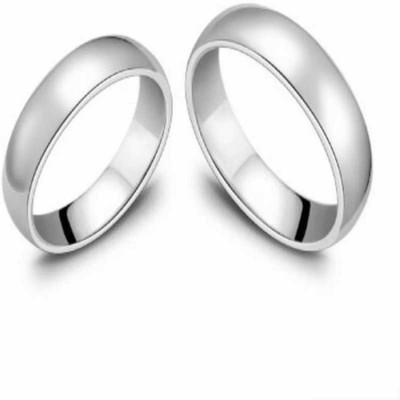 Sanoka cubic zeronic adjustable love band ring Alloy Cubic Zirconia Silver Plated Ring Set