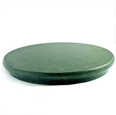 eGharonda Green Marble Chakla/ Roti Maker/ Rolling Board(Green, Pack of 1)