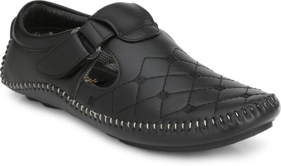 EEGO ITALY Men Sandals(Black , 9)