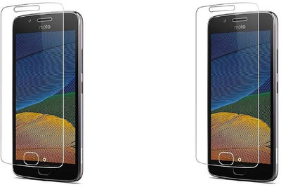 Mudshi Tempered Glass Guard for Motorola Moto G5 Plus(Pack of 2)