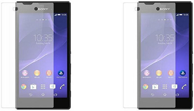 MudShi Tempered Glass Guard for Sony Xperia M2 Aqua(Pack of 2)