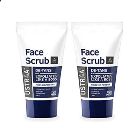 

Ustraa De Tan with walnut granules Scrub for Men (Pack of 2) Scrub(200 g)