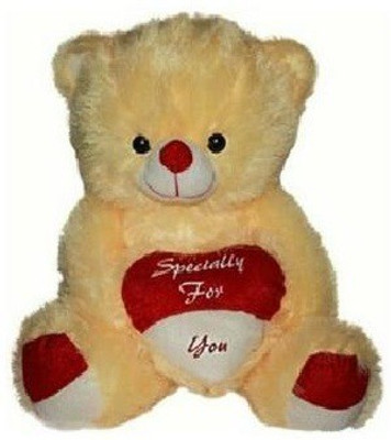 kashish trading company Soft Stuffed Cream & Red Heart Specially For You Teddy Bear (45Cm)  - 16 inch(Beige)