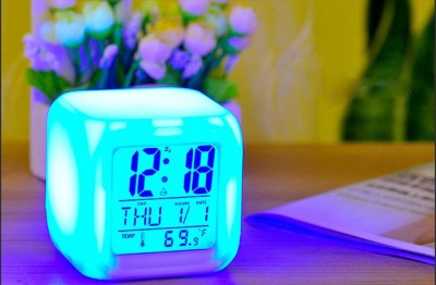 RHONNIUM Digital White Clock