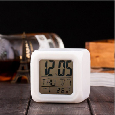 RHONNIUM Digital White Clock