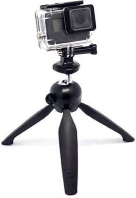EWELL Mini tripod YT-228 Mount + Phone Holder Clip for Mobile Phones and Digital Camera Tripod Tripod(Black, Supports Up to 1000 g)