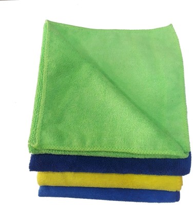 ACT Enterprises Microfiber Vehicle Washing  Cloth(Pack Of 4, 250 GSM)