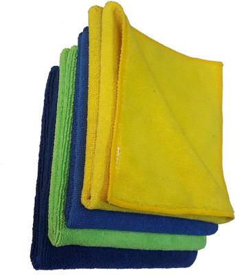 Shinecare Microfiber Vehicle Washing  Cloth(Pack Of 4, 280 GSM)