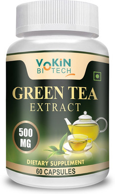 

Vokin Biotech 100% Natural Green Tea Extract 500MG 60 Capsules(50 g)