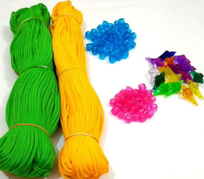 CHL COMBO OF 100 M MACRAME,200 BEADS,50 BELLS