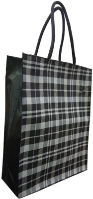 

LIFEMUSIC Designer Stylish Trendy Lunch Bag for Lunch/Return Gift/Everyday use (Larger Size) Shopping Bag Waterproof Multipurpose Bag(Black, 10 L)