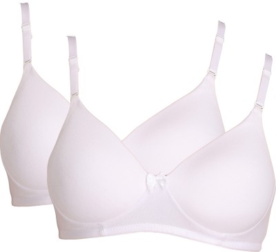 Softskin Women T-Shirt Lightly Padded Bra(White)