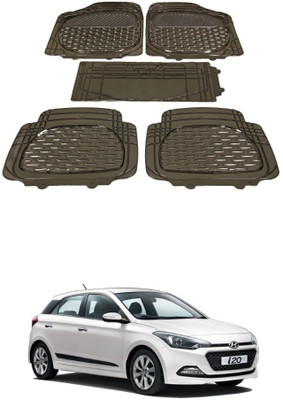 Autoxygen Rubber Standard Mat For  Hyundai Elite i20(Brown)