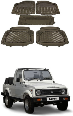 Autoxygen Rubber Standard Mat For  Maruti Suzuki Gypsy(Brown)