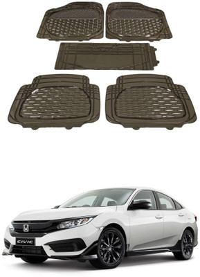 Autoxygen Rubber Standard Mat For  Honda Civic(Brown)