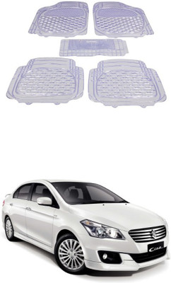 Autoxygen Rubber Standard Mat For  Maruti Suzuki Ciaz(White)