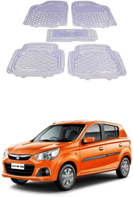 Autoxygen Rubber Standard Mat For  Maruti Suzuki Alto K10(White)