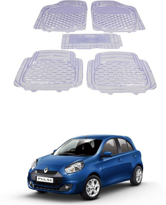 Autoxygen Rubber Standard Mat For  Renault Pulse(White)