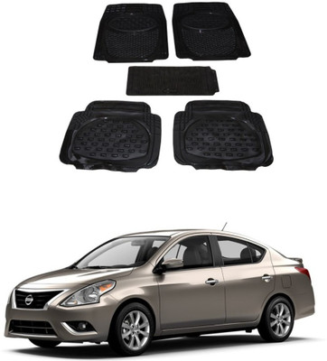 Autoxygen Rubber Standard Mat For  Nissan Sunny(Black)