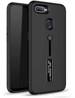 Cover Alive Back Cover for Oppo F9(Black, Shock Proof)