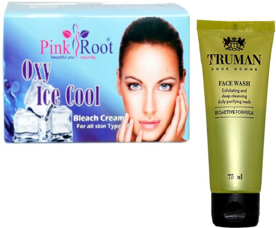 

Pink Root OXY BLEACH 250GM WITH TRUMAN POUR HOMME FACE WASH 75ML(Set of 2)