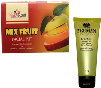 

Pink Root MIX FRUIT KIT 83G WITH TRUMAN POUR HOMME FACE WASH 75ML(Set of 2)