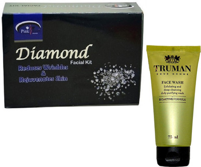 

Pink Root DIAMOND KIT 83G WITH TRUMAN POUR HOMME FACE WASH 75ML(Set of 2)