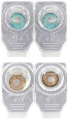 

drr teleservices Zero power monthly lens Monthly(0, Colored Contact Lenses, Pack of 2)