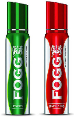 

Fogg FOCUS & HAPPINESS Body Spray - For Men & Women(240 ml, Pack of 2)