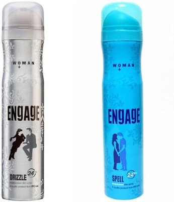 

Engage Drizzle & Spell Deodorant Spray - For Women(330 ml, Pack of 2)
