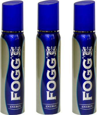 

Fogg ENERGY Body Spray - For Men & Women(360 ml, Pack of 3)