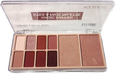 

s.f.r color Magic-Happen Eyes & Face Palette Eyeshadow/Highlighters/Pocket kit no 2 19.8 g(Multicolor)