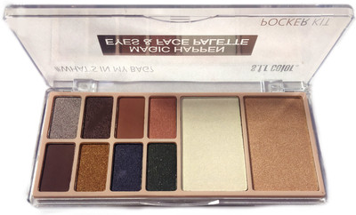 

s.f.r color Magic-Happen Eyes & Face Palette Eyeshadow/Highlighters/Pocket kit 19.8 g(Multicolor)