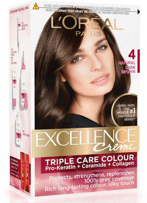 

L'Oreal Paris Excellence Casting Creme Gloss, 4 Natural Dark Brown Hair Color(4 Natural Dark Brown)