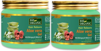 Indus Valley Hair Reborn Aloe Vera Gel With Bhringraj & Walnut Oil(Set of 2)-For Ultimate Hair Management(350 ml)