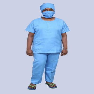 

Cortex suits you Nursing Uniform BLUE -S Shirt, Pant Hospital Scrub(Blue S)