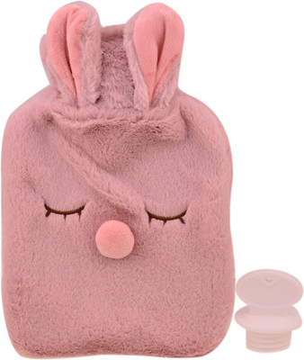 

AVMART Pink Color Bunny Hot Water Bag/Bottle Leak Proof, Pain Relief, Soft Touch, Supreme Quality (20x16 Cm) Non Electrical 1000 L Hot Water Bag(Dark Pink)